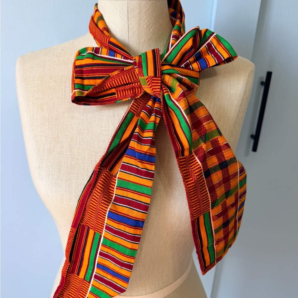Vibrant Multicolor Striped Scarf